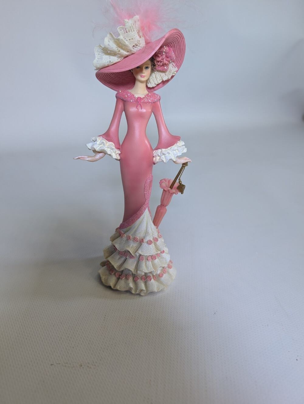 Thomas Kinkade "A Vision of Hope" Figurine Inspirations of Hope Lady Parasol 8"